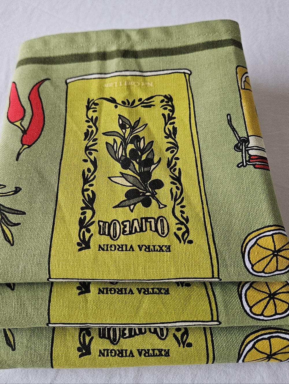🫒🫒🫒3 Sur La Table olive oil  and vinegar  towels